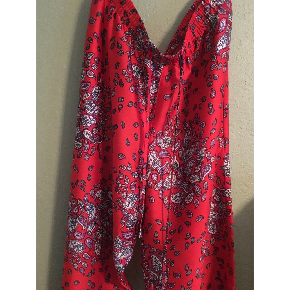 Jones New York Signature NWT Size 16 Paisley Print Satin Lounge Pants